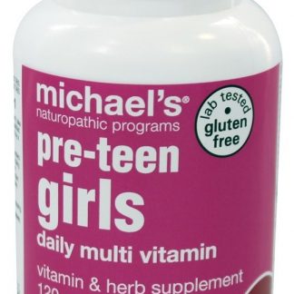 Meninas pré-adolescentes diariamente Multi vitamina - 120 Comprimidos vegetarianos Michael's Naturopathic Programs