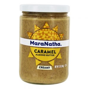 Não amassar manteiga de amêndoa com caramelo cremoso - 12 oz. MaraNatha