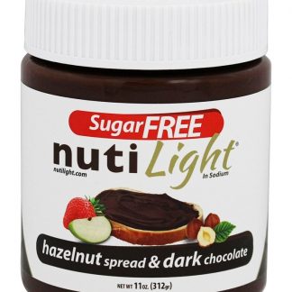 Propagação de avelã sem açúcar e chocolate amargo - 11 oz. NutiLight