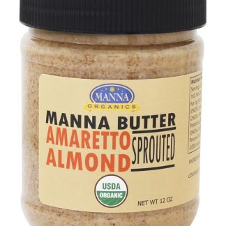 Manteiga de maná brotou Amêndoa Amaretto - 12 oz. Manna Organics