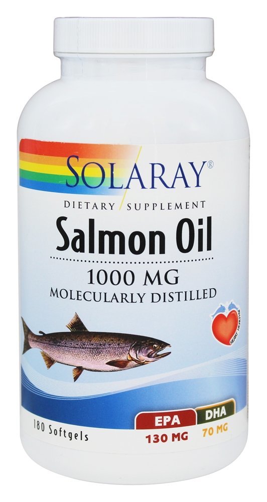 Óleo de Salmão 1000 mg. - 180 Softgels Solaray