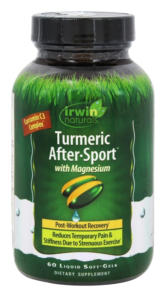 Turmeric After-Sport com magnésio - 60 Softgels Irwin Naturals