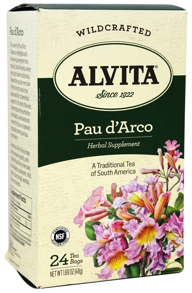 Chá Wildcrafted Pau d'Arco - 24 Saquinhos de Chá Alvita