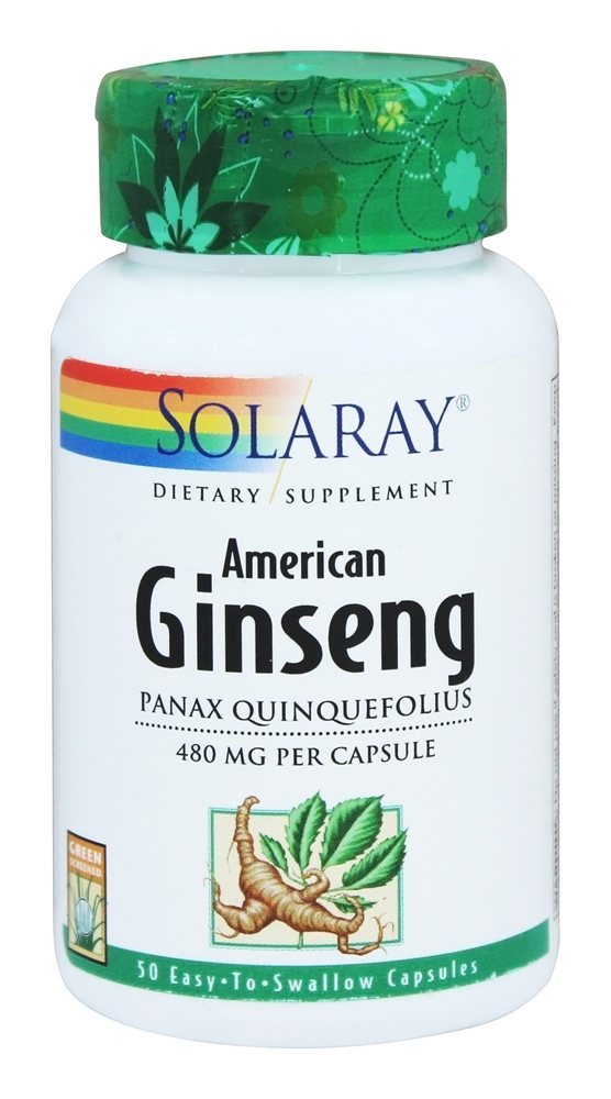 Ginseng Americano 480 mg. - Cápsulas 50 Solaray