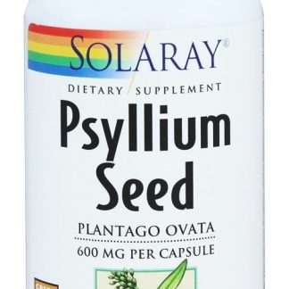 Semente de Psyllium 600 mg. - Cápsulas 100 Solaray