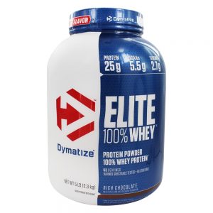 Elite 100 % Proteína De Soro De Leite Em Pó Rico De Chocolate - 5 lbs. Dymatize Nutrition
