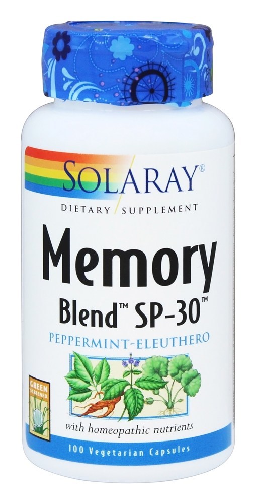 Mistura de memória SP-30 - Cápsulas vegetarianas 100 Solaray