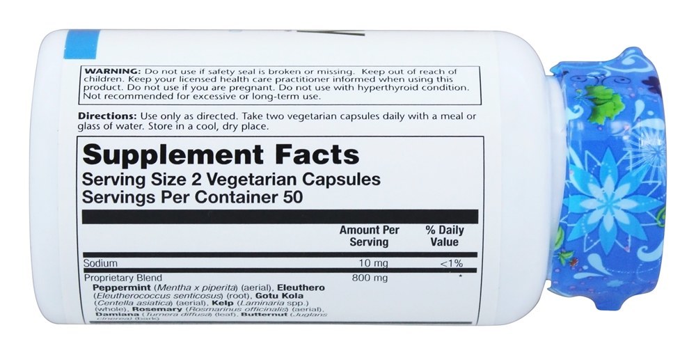Mistura de memória SP-30 - Cápsulas vegetarianas 100 Solaray - Imagem 2