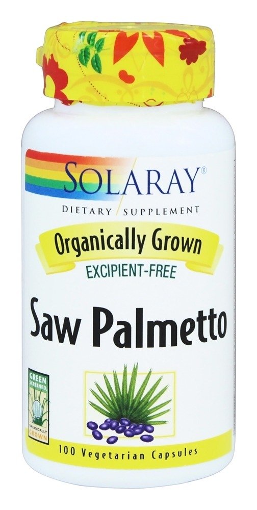 Palmetto Saw organicamente crescido - Cápsulas vegetarianas 100 Solaray