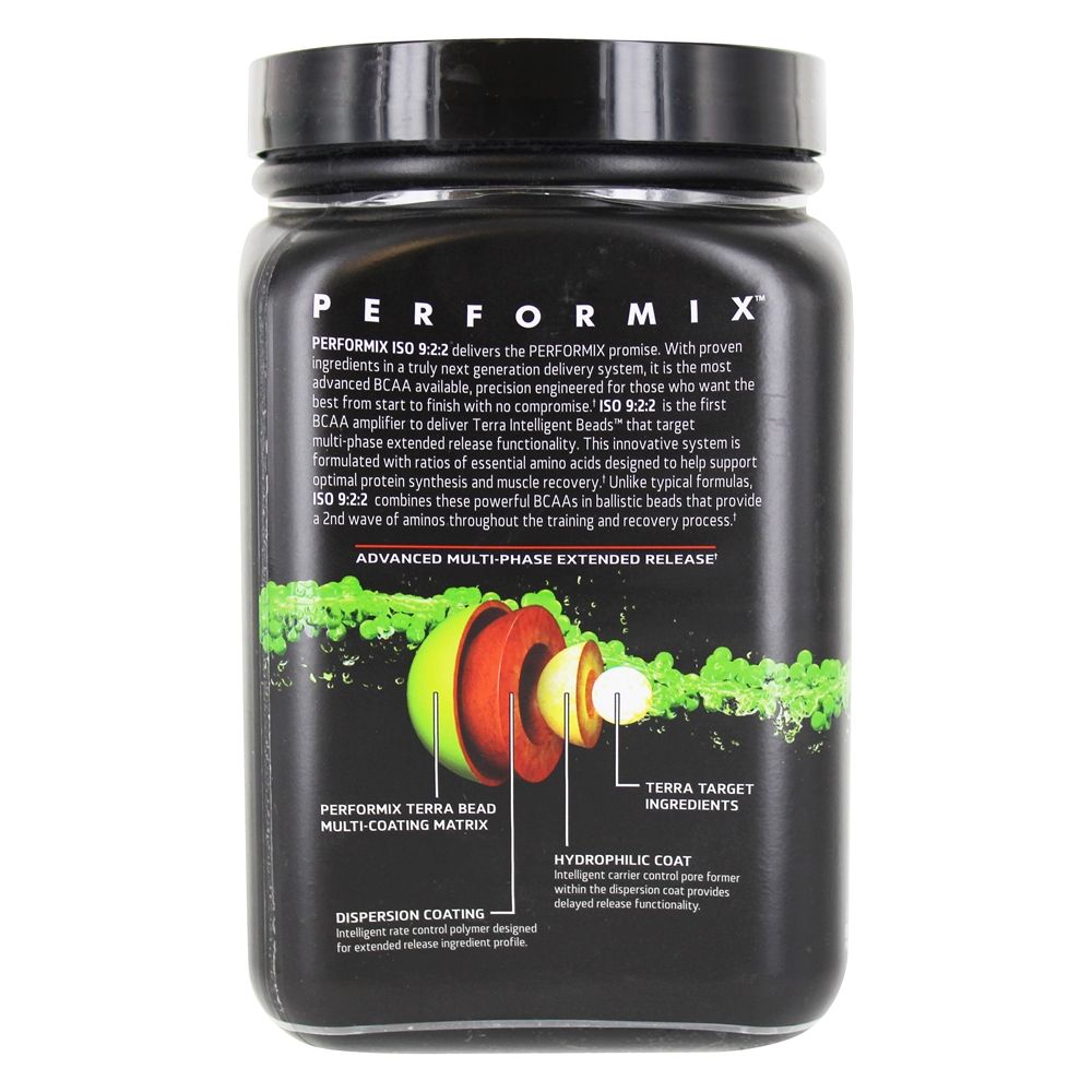 ISO 9:2:2 BCAA Multi-Fase Sabor Blue Razz Ice - 16.4 oz. Performix - Imagem 4