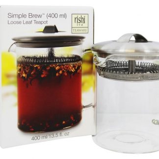 Bule de folha solta de fermentação simples - 400 ml. Rishi Tea