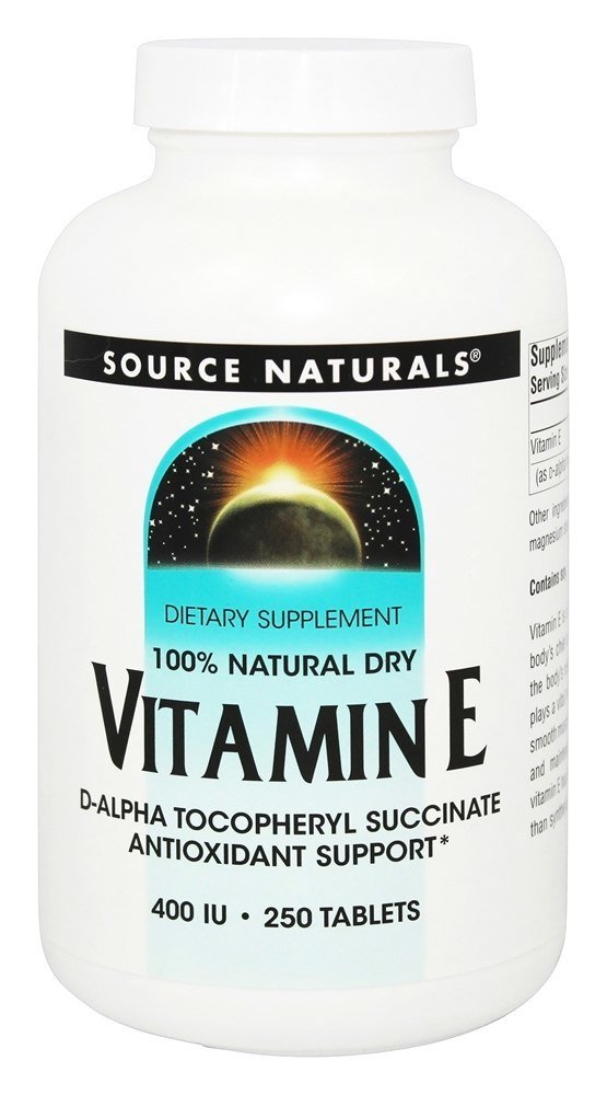 Vitamina E 400 UI - 250 Tablets Source Naturals