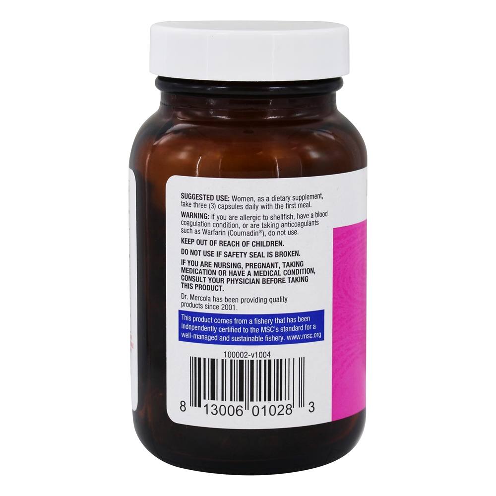 Óleo de Krill para mulheres - Cápsulas 90 Dr. Mercola - Imagem 3