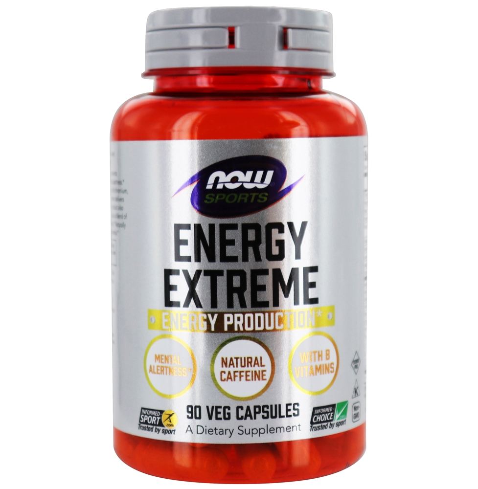 NOW Sports Energy Extreme - 90 Cápsula (s) vegetal (s) NOW Foods - Imagem 2