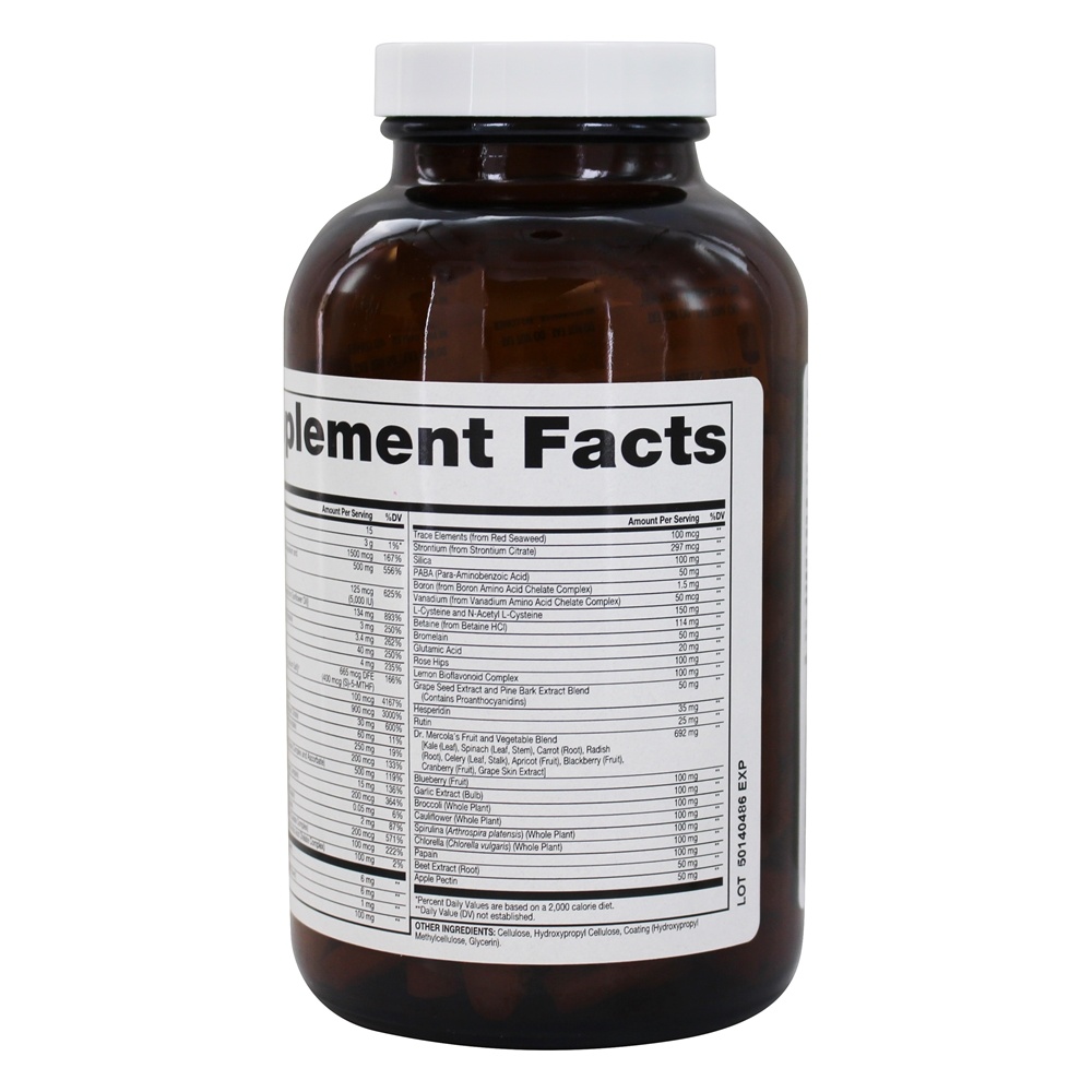 Multivitamínico de Alimentos Integrais Com Minerais Essenciais - 240 Tablets Dr. Mercola - Imagem 3
