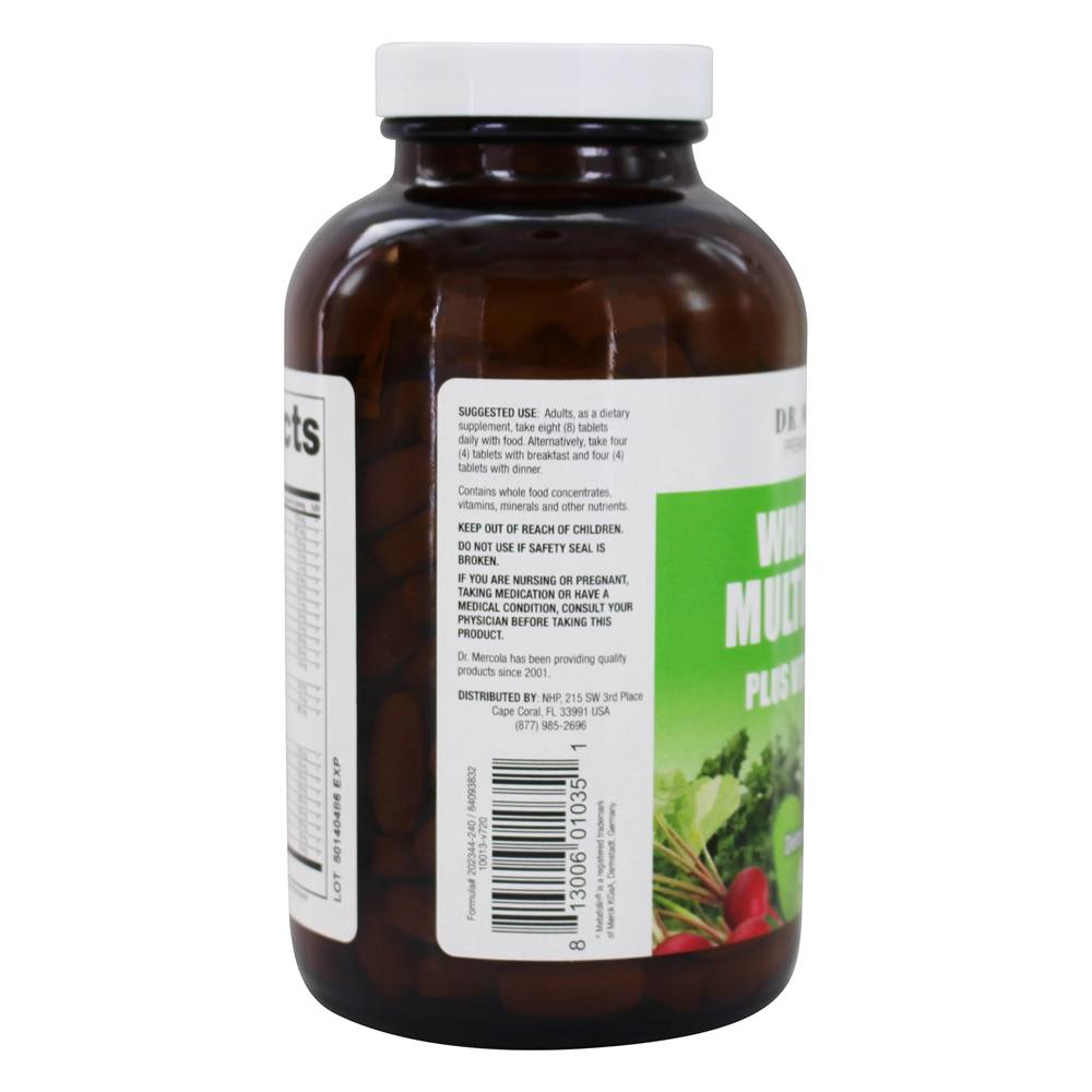 Multivitamínico de Alimentos Integrais Com Minerais Essenciais - 240 Tablets Dr. Mercola - Imagem 4