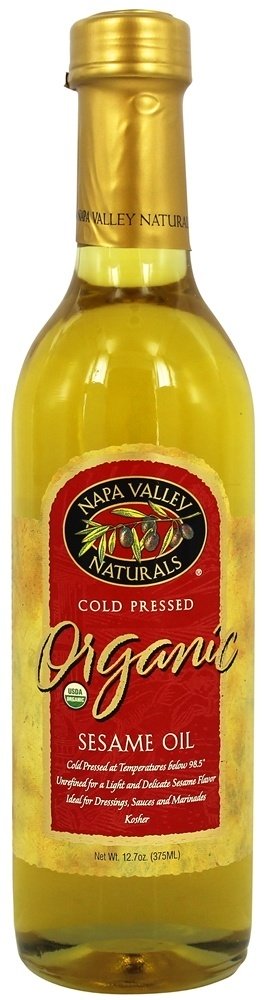 Óleo de gergelim prensado a frio orgânico - 12.7 fl. oz. Napa Valley Naturals
