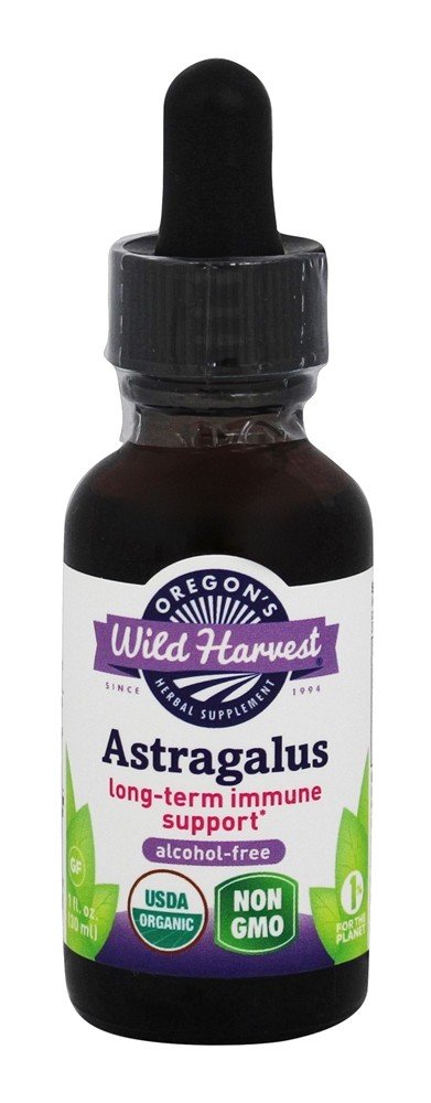 Astragalus extrato sem álcool orgânico - 1 fl. oz. Oregon's Wild Harvest