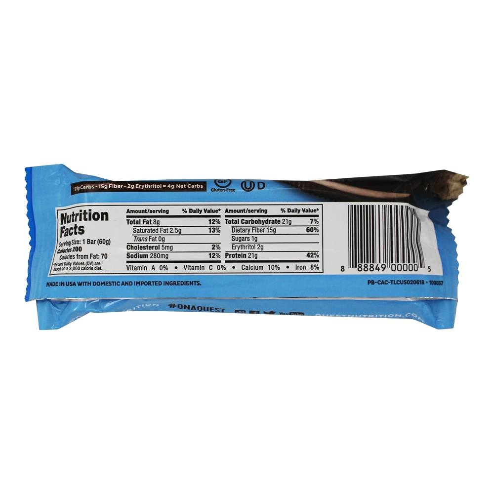 Quest Bar Barra de Proteína Sabor Cookies & Creme - 2.12 oz. Quest Nutrition - Imagem 2