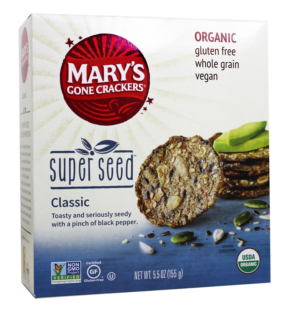Biscoitos Orgânicos Super Seed - 5.5 oz. Mary's Gone Crackers