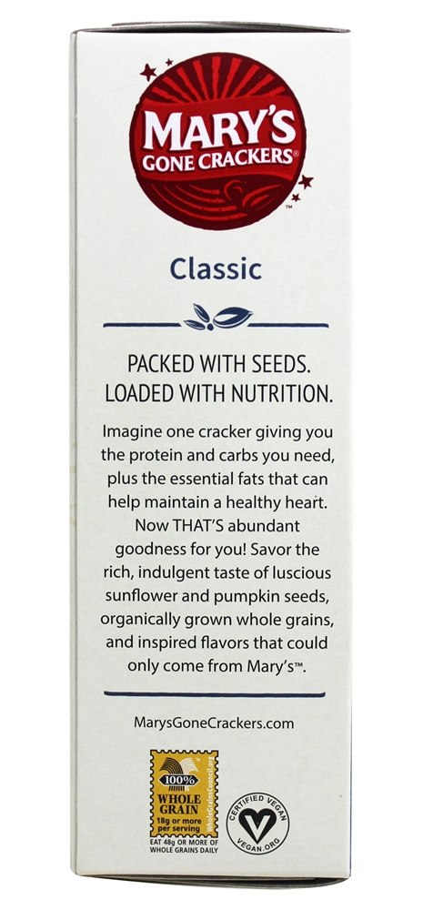 Biscoitos Orgânicos Super Seed - 5.5 oz. Mary's Gone Crackers - Imagem 4