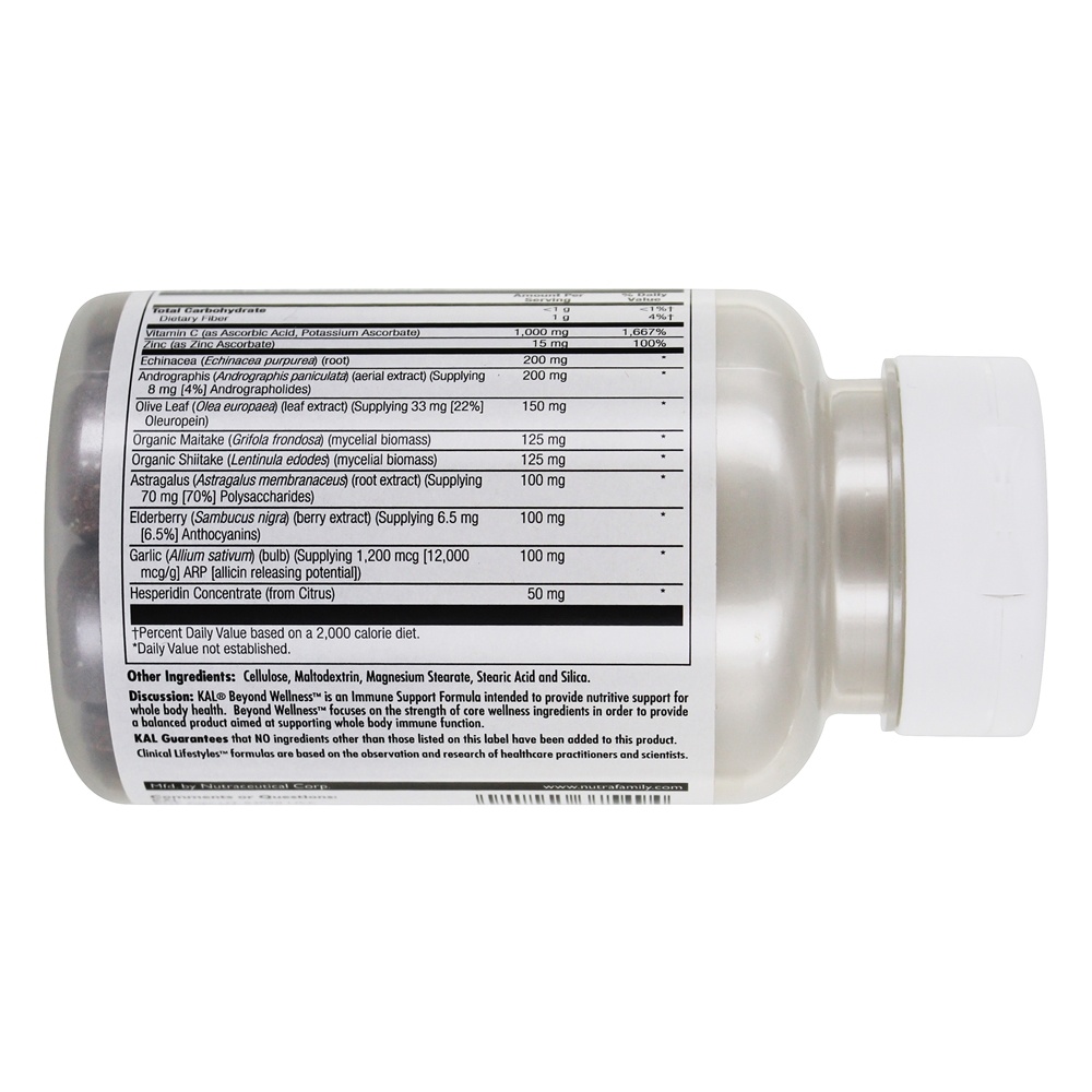 Além da Fórmula de Suporte Imunológico de Bem-Estar - 90 Tablets Kal - Imagem 3