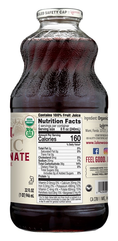 Pure Orgânica Pure Suco de frutas Pure fresco - 32 fl. oz. Lakewood - Imagem 2