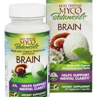 Cérebro MycoBotanicals - Cápsulas vegetarianas 60 Host Defense