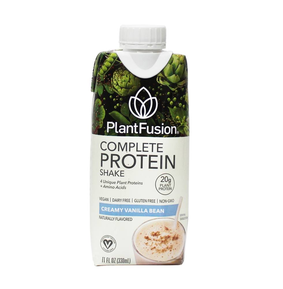Shake de Proteína Vegetal Completo Pronto para Beber Feijão de Baunilha - Pacote 12 PlantFusion - Imagem 5