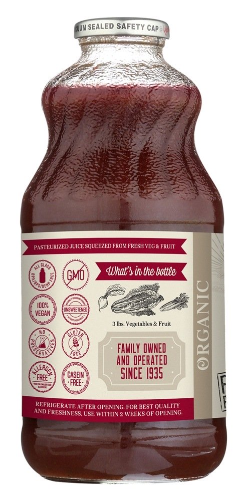 Orgânico fresco pressionado suco de mistura de couve e beterraba - 32 fl. oz. Lakewood - Imagem 3