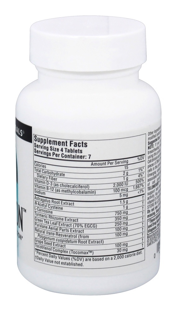 Telomeron - 30 Tablets Source Naturals - Imagem 2