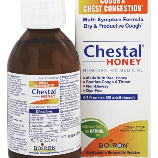 Chestal Honey Medicamento Homeopático para Tosse e Congestão no Peito - 6.7 oz. Boiron