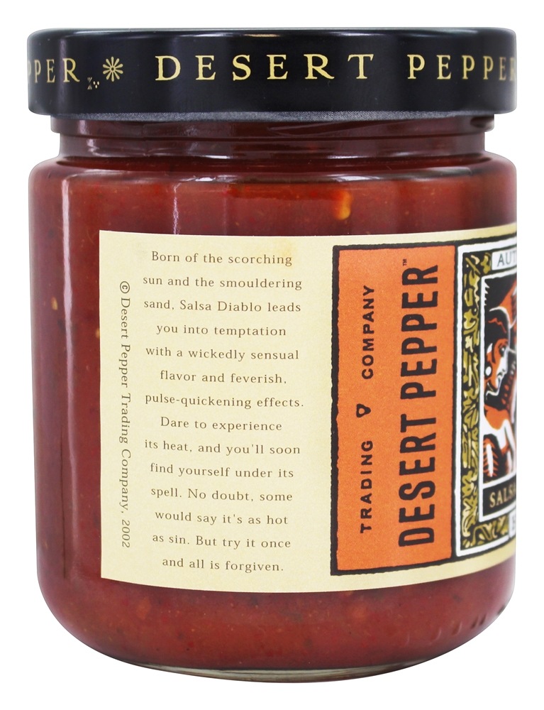 Salsa Quente Autêntica Diablo - 16 oz. Desert Pepper - Imagem 3