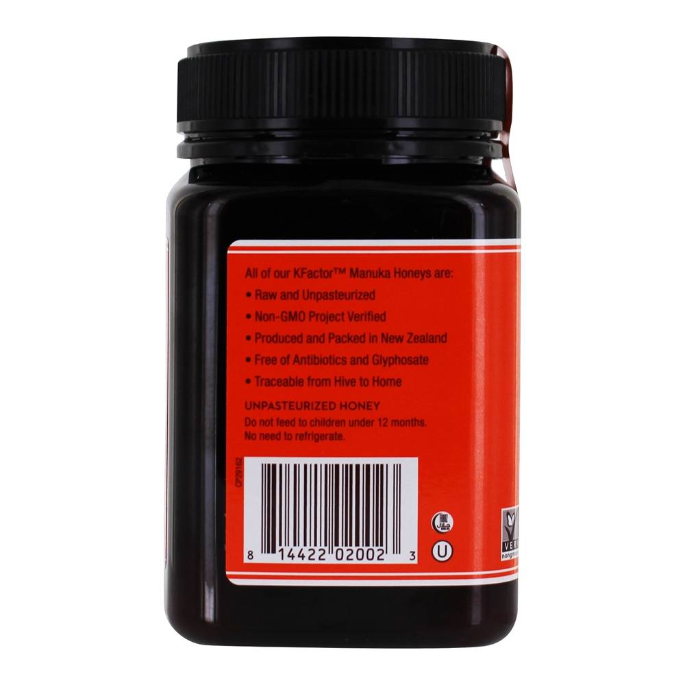 KFactor de Mel Manuka Monofloral Cru 16 - 17.6 oz. Wedderspoon - Imagem 4