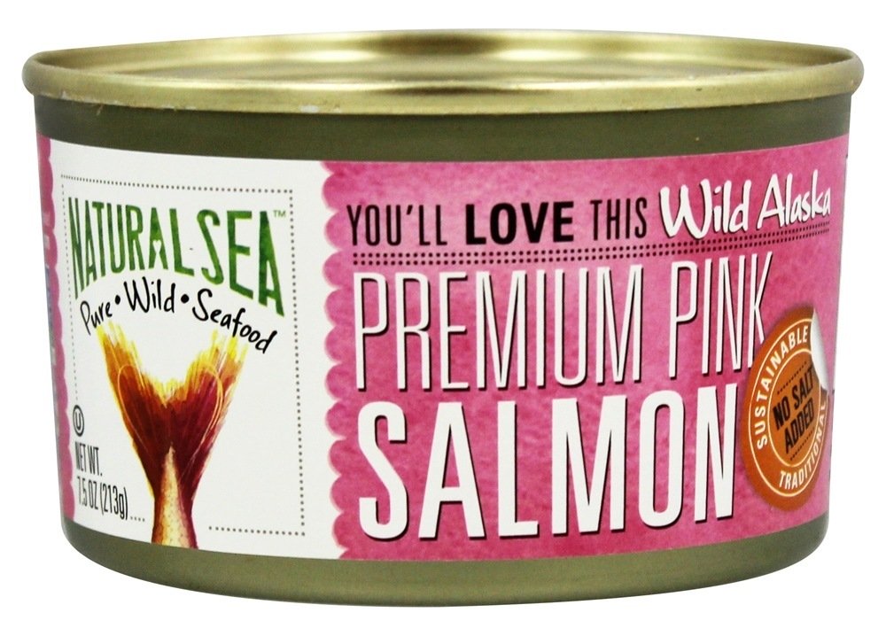Selvagem Alasca Prêmio Rosa Salmão Não Sal Adicionado - 7.5 oz. Natural Sea