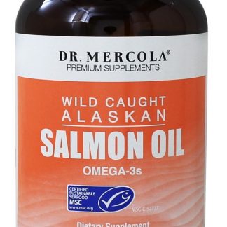 Óleo de Salmão do Alasca Capturado Selvagem Omega 3's - Cápsulas 90 Dr. Mercola