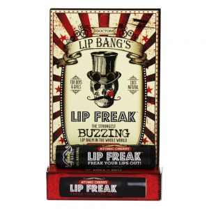 Lábio Aberração Lábio Bálsamo Atômico Cereja - 0.15 oz. Dr. Lip Bang's