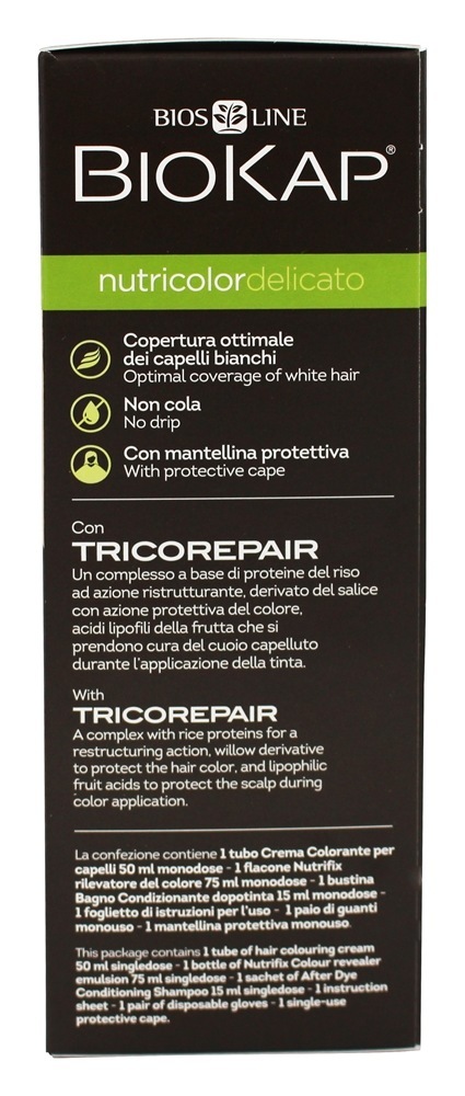 Nutricolor Delicato Tintura Permanente de Cabelo 5.05 Castanho Castanho Claro - 4.67 fl. oz. BioKap - Imagem 2