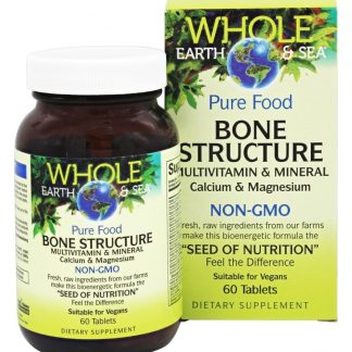 Pure Estrutura Óssea Alimentar Multivitamínico e Mineral - 60 Tablets Whole Earth & Sea