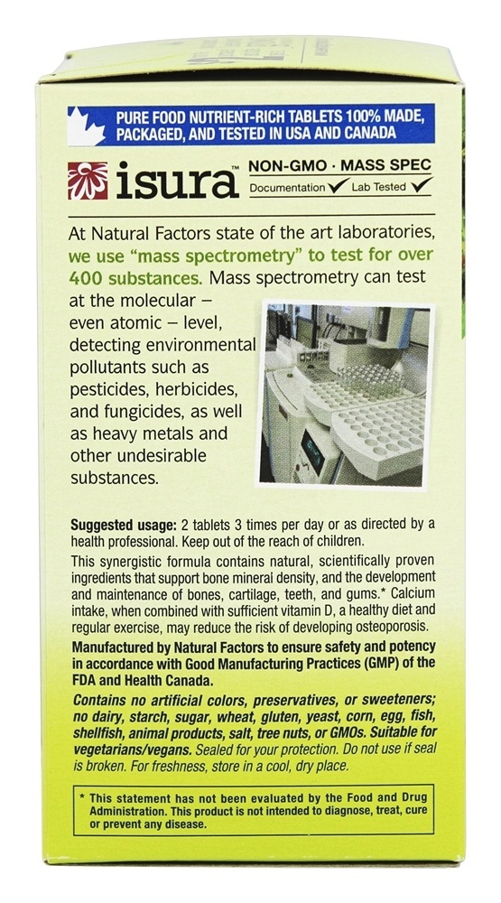 Pure Estrutura Óssea Alimentar Multivitamínico e Mineral - 60 Tablets Whole Earth & Sea - Imagem 4
