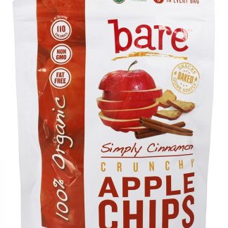 100 Microplaquetas de Apple Crocantes Orgânicas Simplesmente Canela - 3 oz. Bare Snacks