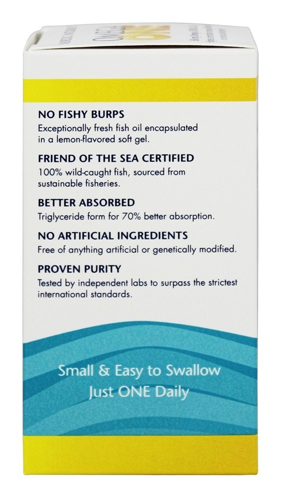 Omega Um limão 560 mg. - 30 Softgels Nordic Naturals - Imagem 4