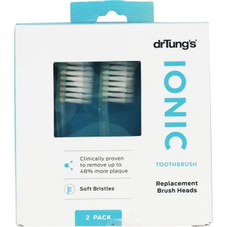 Cabeças de escova de substituição de escova iônica - Pacote 2 DrTung's