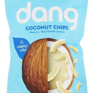 Chips de coco torrado levemente salgados - 3.17 oz. Dang