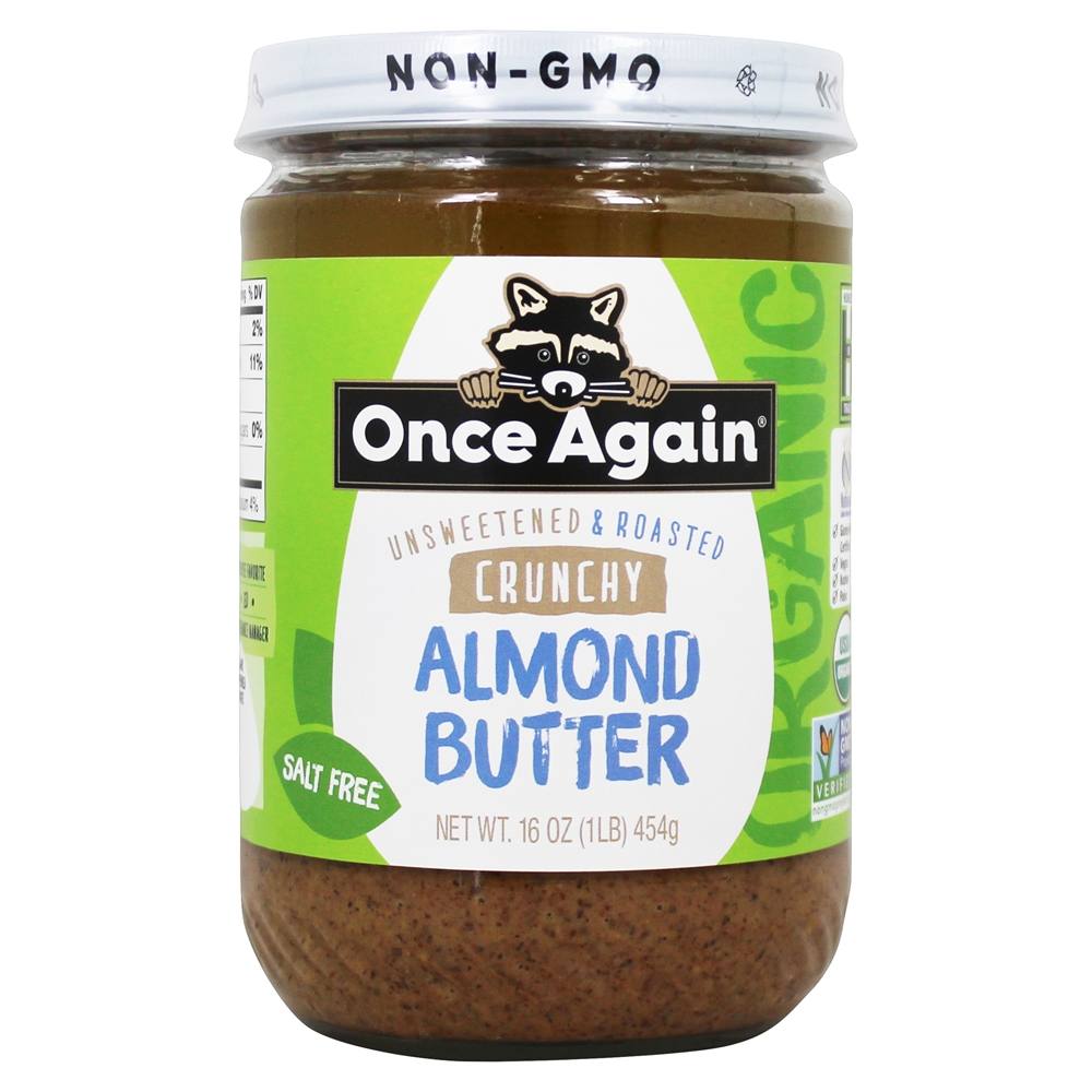 Sal Crocante de Manteiga de Amêndoa Orgânica Sem Açúcar & Assado - 16 oz. Once Again