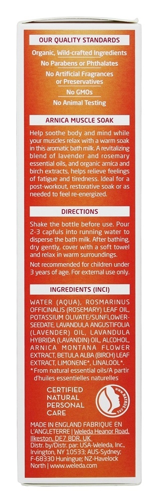 Arnica Muscle Soak - 6.8 fl. oz. Weleda - Imagem 2