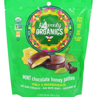 Mel de Chocolate Rissóis Menta - 12 Peça (s) Heavenly Organics