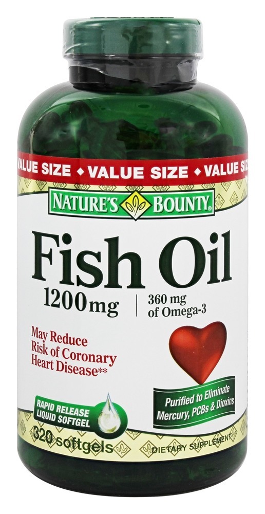 Óleo de Peixe 1200 mg. - 320 Softgels Nature's Bounty