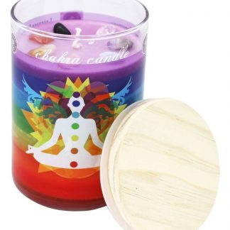 7 Vela de soja de chacra de camadas - 12 oz. Terra Essential Scents