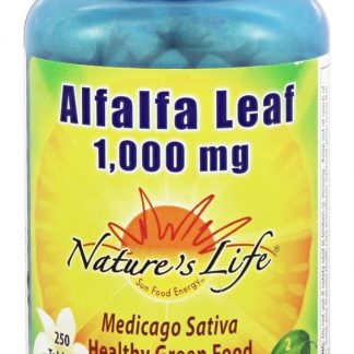 Folha de Alfafa 1000 mg. - 250 Tablets Nature's Life
